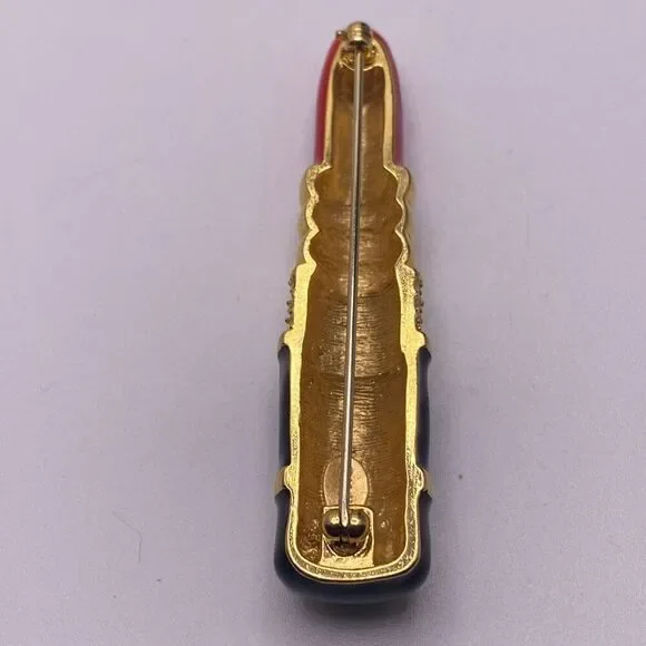 Vintage Signed KJL Kenneth Lane
Famous Lipstick Brooch - Picture 4 of 7